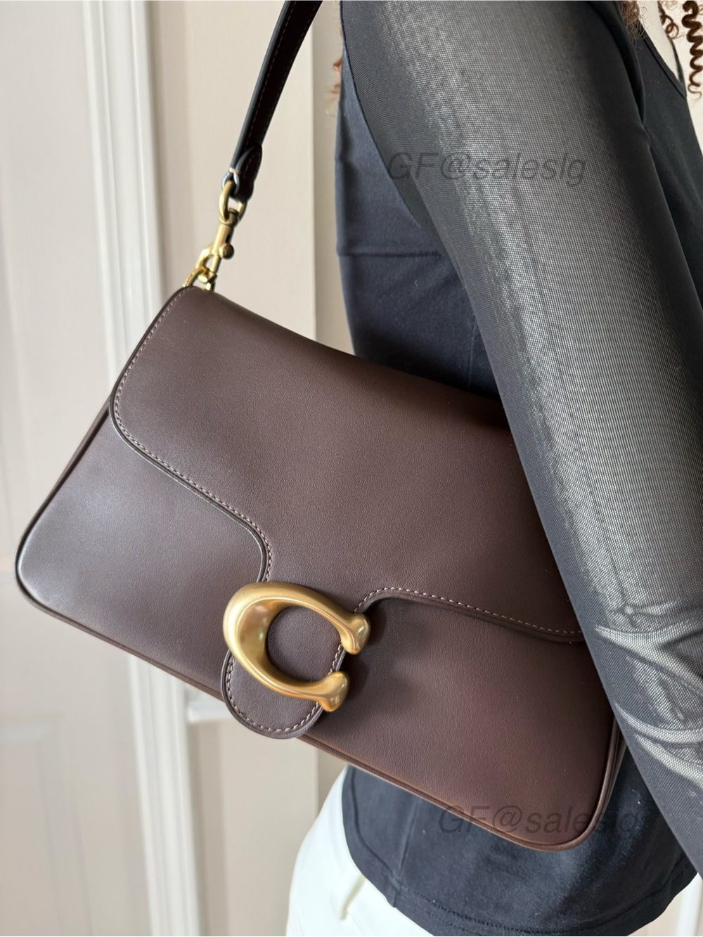 Coach Soft Tabby Shoulder & Crossbody Bag GENUINE LEATHER Gold/Maple CAM98 NWT - Picture 2 of 14